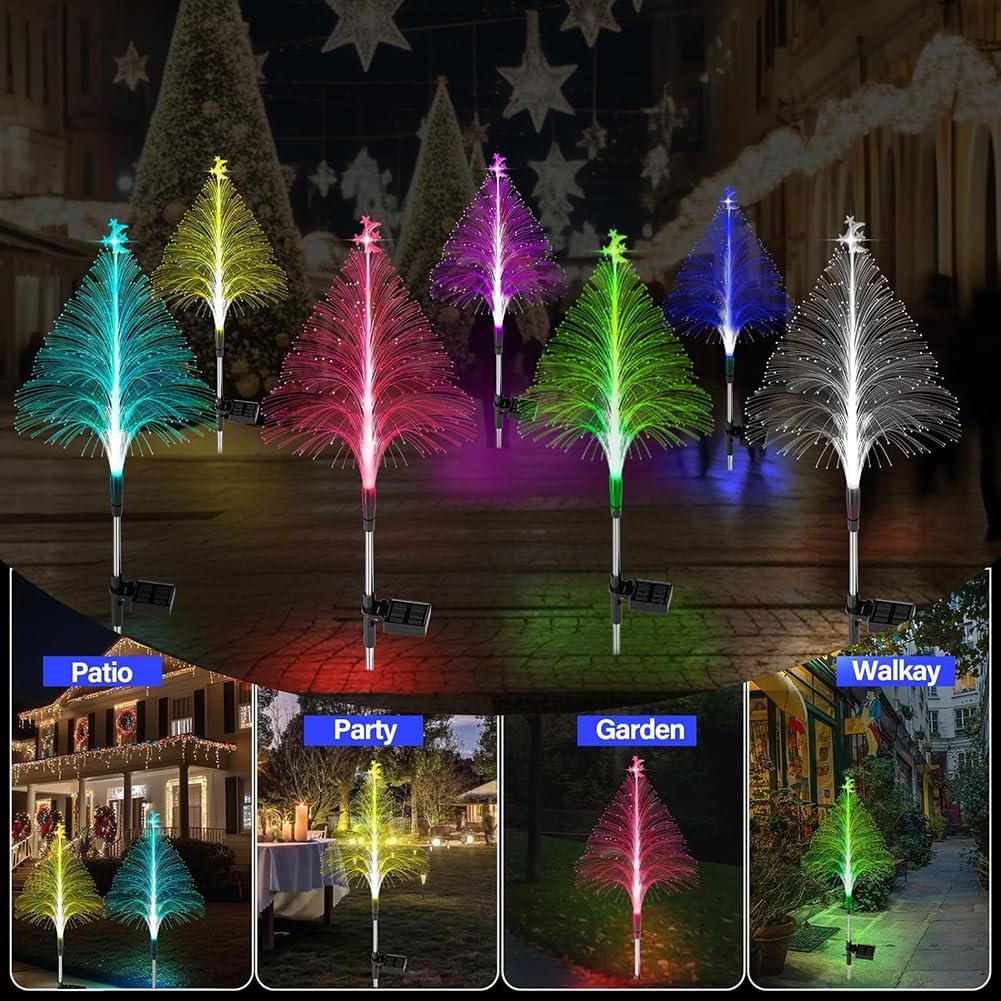 🔥Save more than 49% off - 🎄Multicolor Solar Powered Christmas Tree Lights🎄