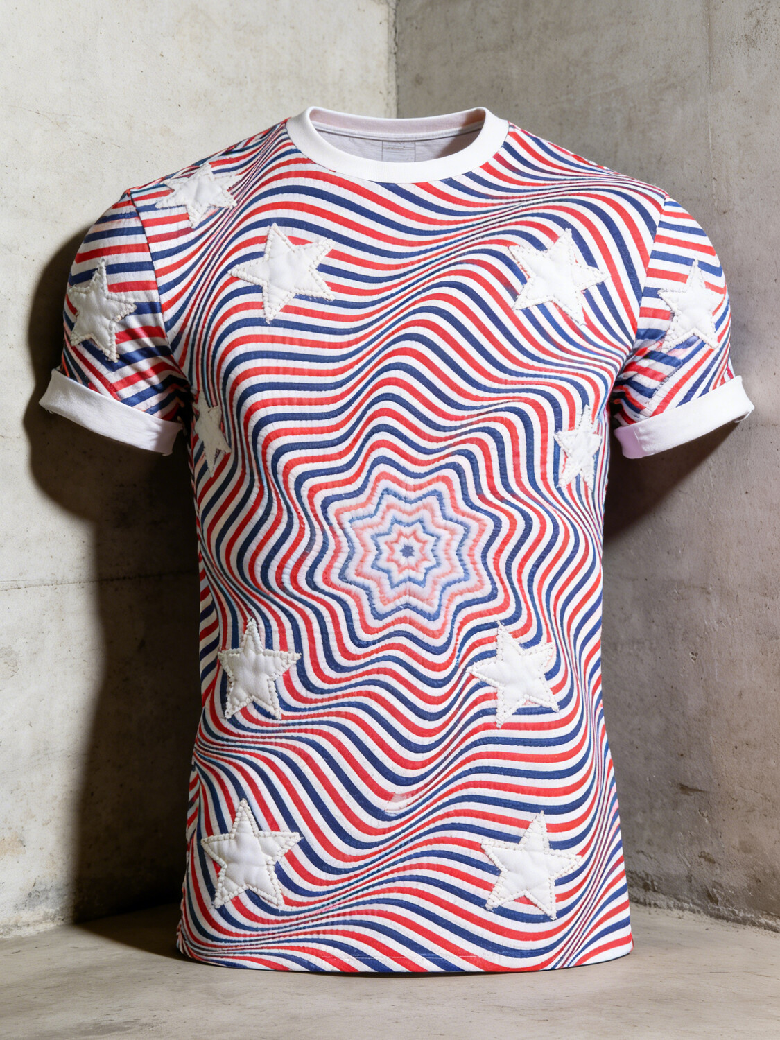 Men's Star Spiral Art Print T-Shirt