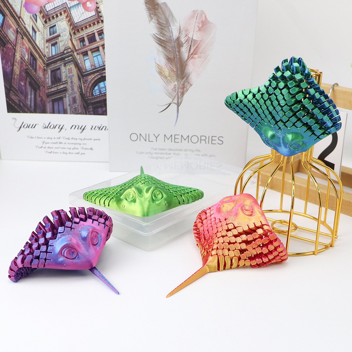 🔥LAST DAY 50% OFF - 💥3D Printed Manta Ray Fidget Toy