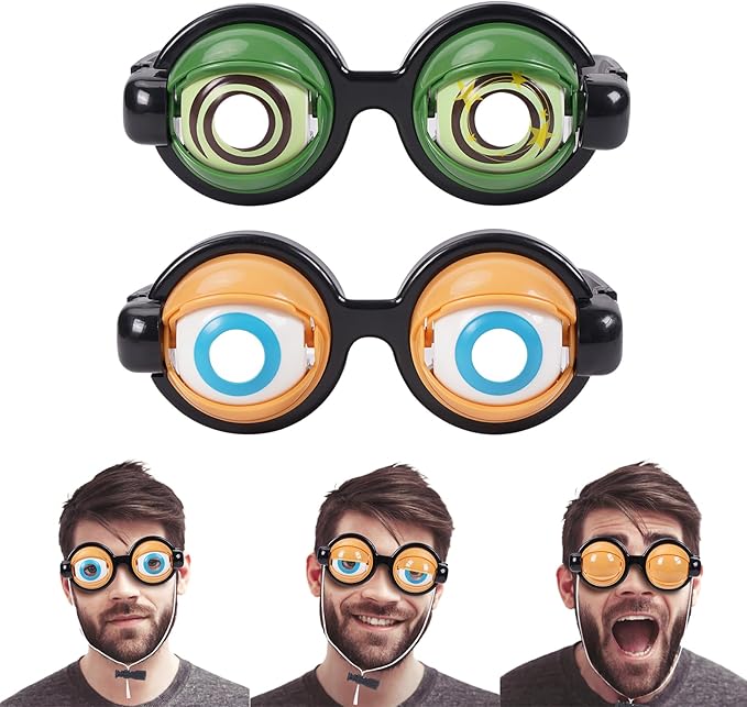 💥Funny Glasses with Winking Eye Mechanism👓