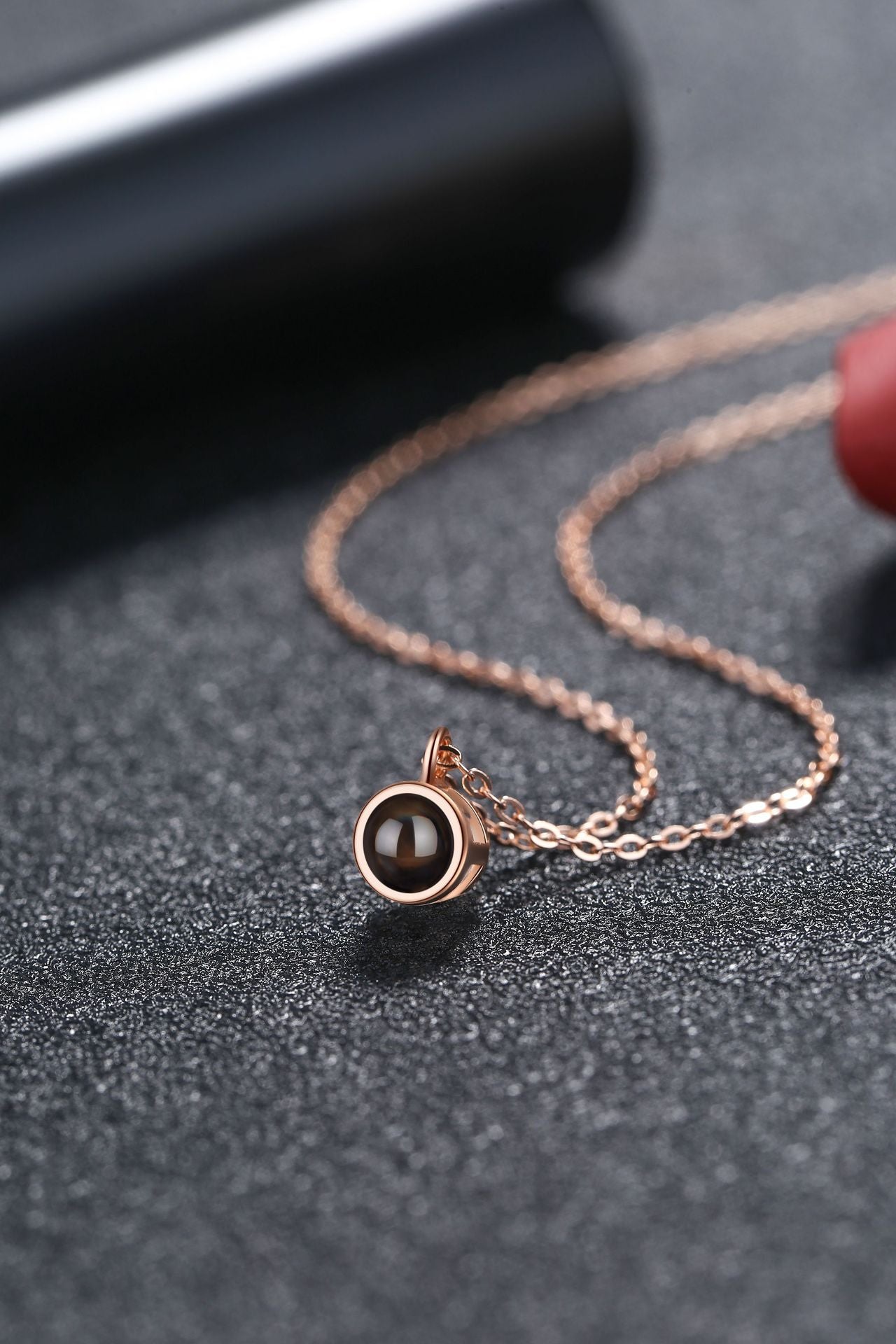 Personalized Round Photo Necklace