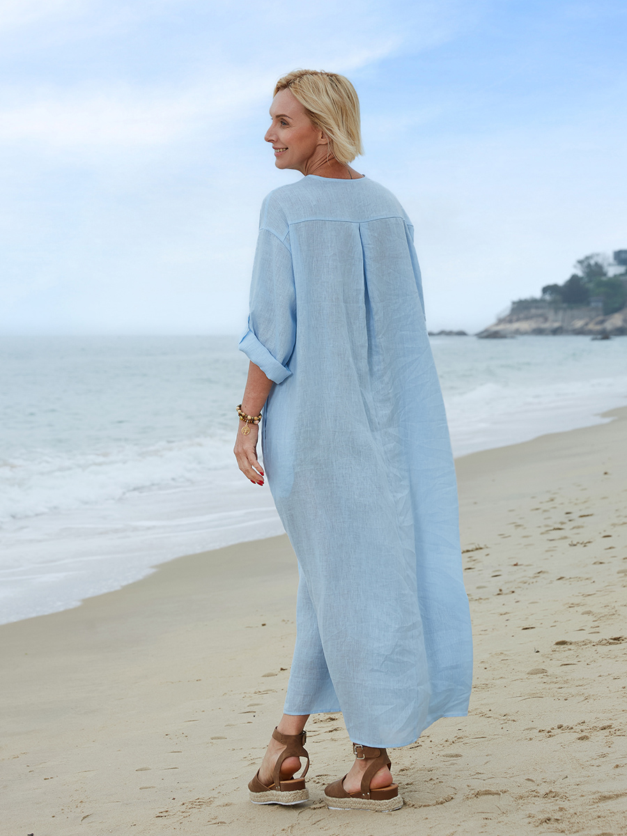 Linen Women's Comfortable Linen Dress