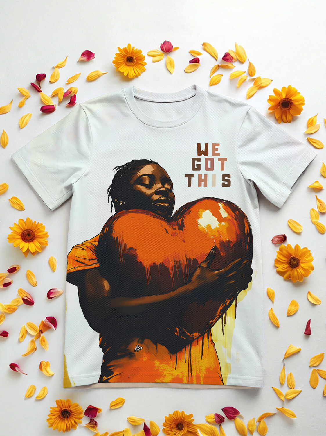 Men's We Got This Heart Black Culture Print T-Shirt