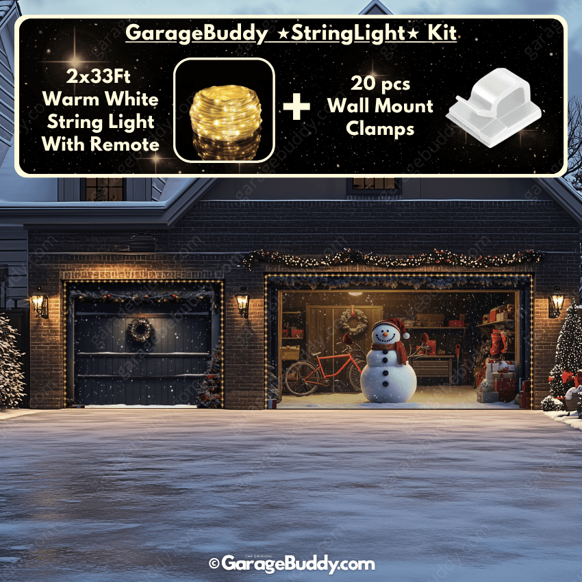 Garage Buddy | Snowy The Snowman | Christmas Garage Door Cover