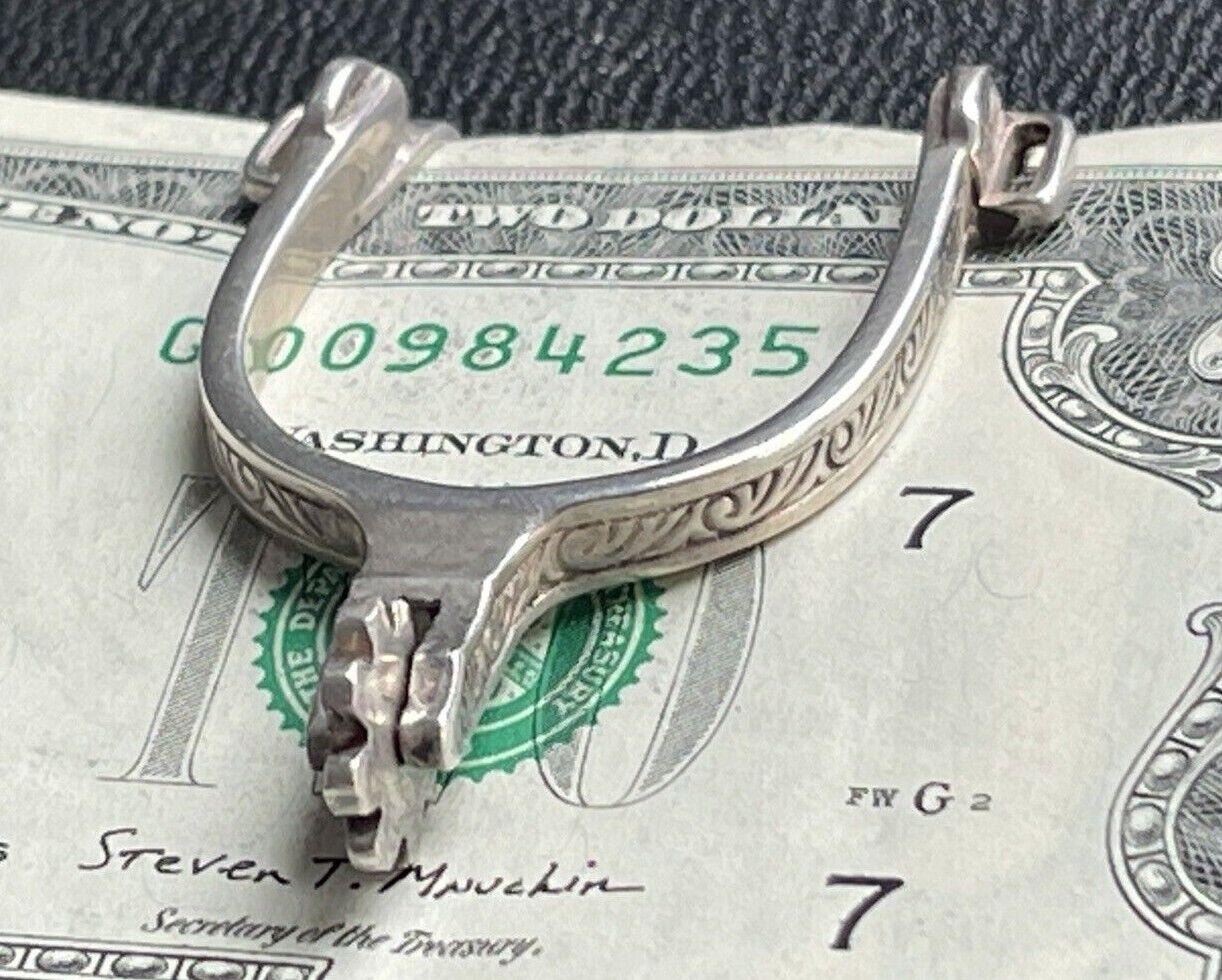 ⏰Historical Lowest Price: Save 49%- Vintage Western Spurs Sterling Silver Money Clip