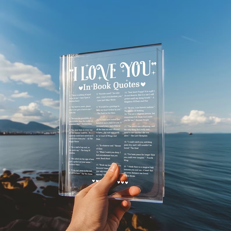 🔥LAST DAY 50% OFF - 💐I Love You in Book Quotes Books Vase for Flowers