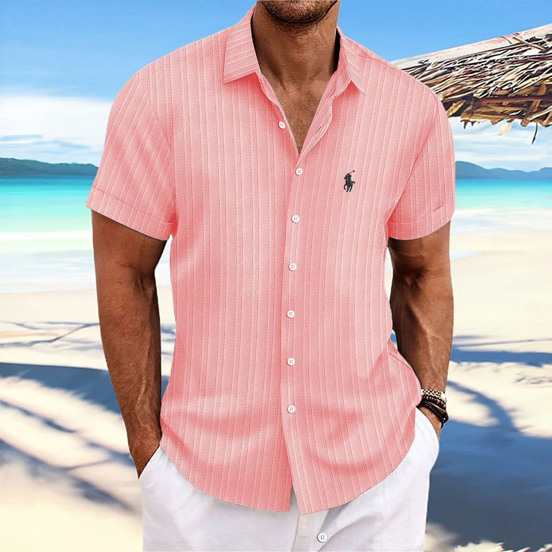 Visenoya Men's Cotton And Linen Comfortable Shirt