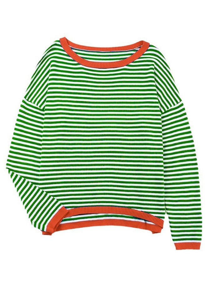 Women's Contrast Stripe Sweater
