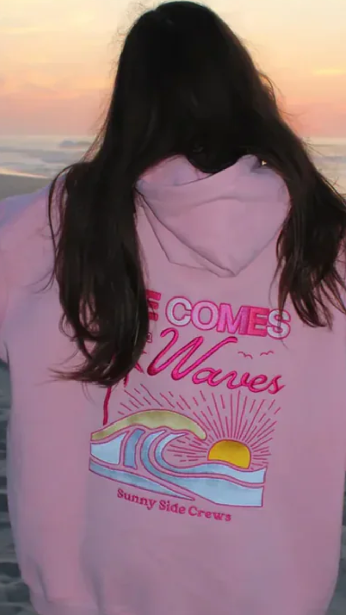 Life Comes In Waves Hoodie