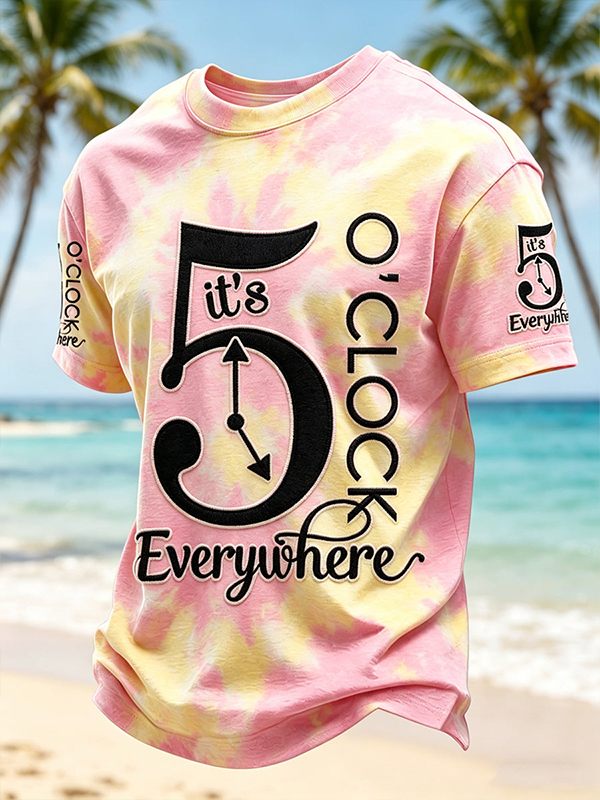 Men's It's 5 O'Clock Everywhere Art Print T-Shirt