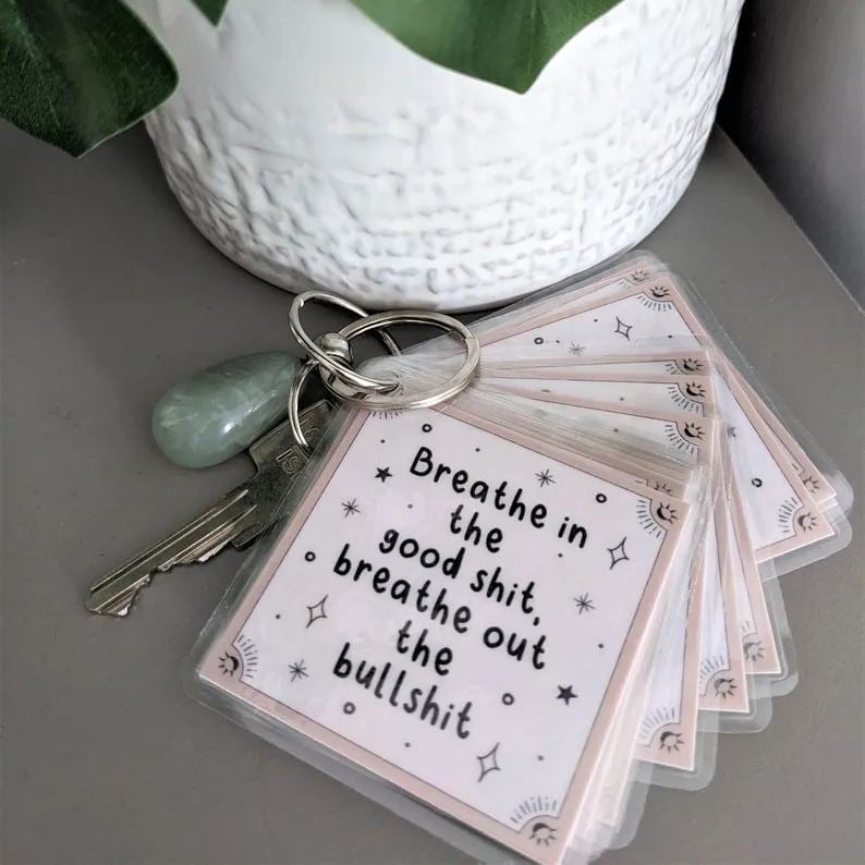 Sweary Keyring Affirmation Cards – A Daily Dose of Sass and Positivity! 🔑✨