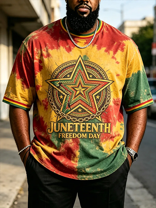 Men's Juneteenth Freedom Day Art Print T-Shirt