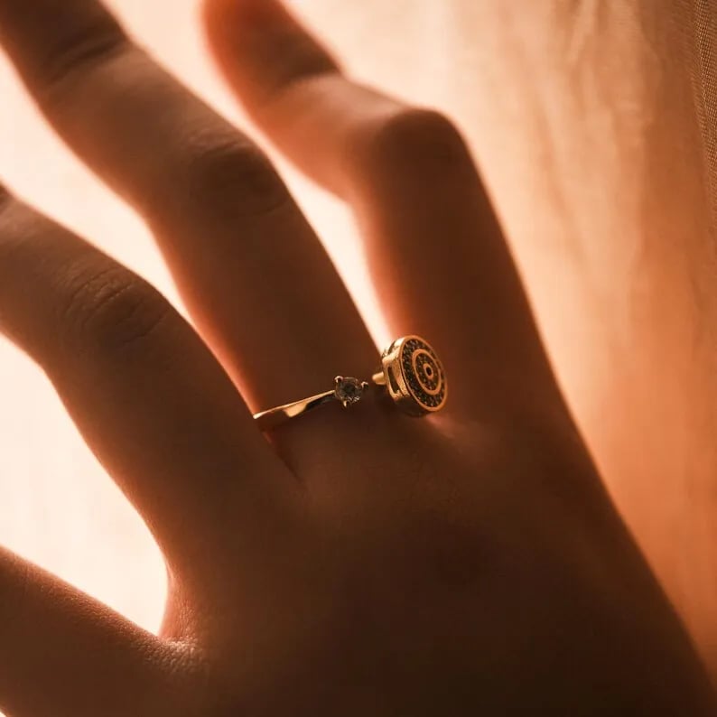 🔥LAST DAY 49% OFF🧿Blue Evil Eye Fidget Ring