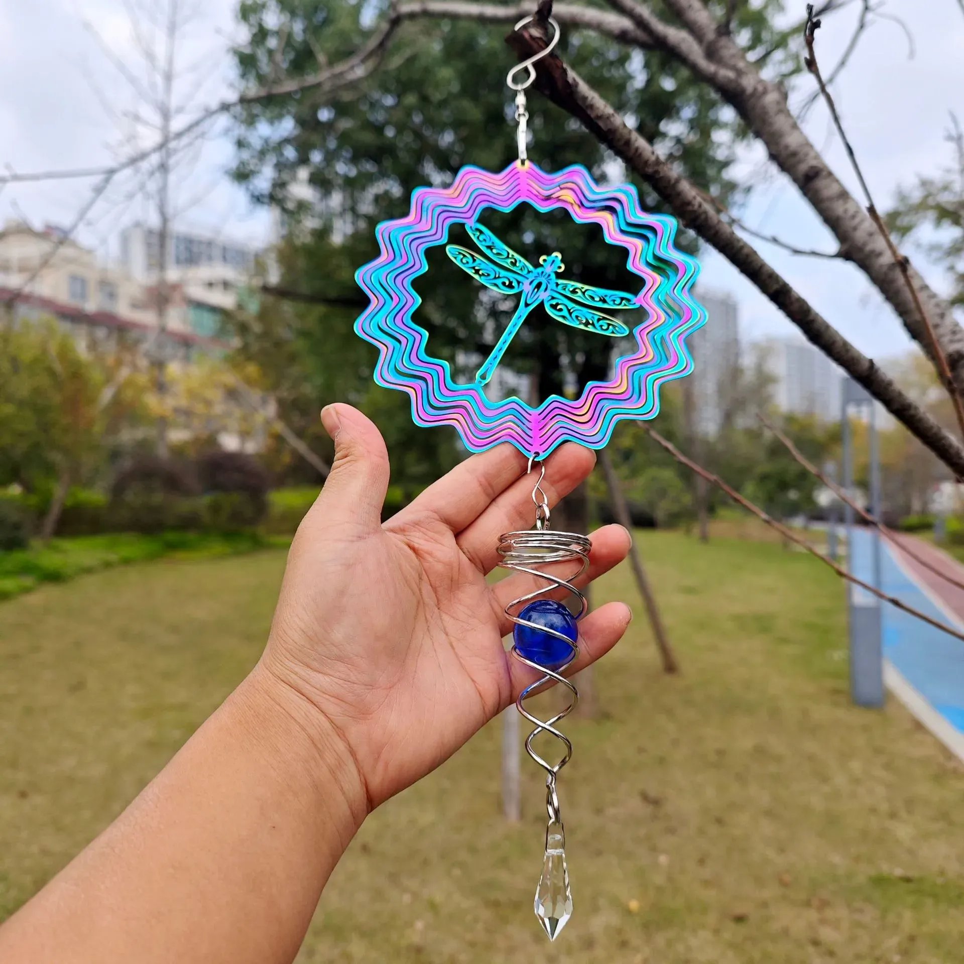 🔥LAST DAY 50% OFF - ✨🌈Colorful Rotating Wind wheel Pendant✨