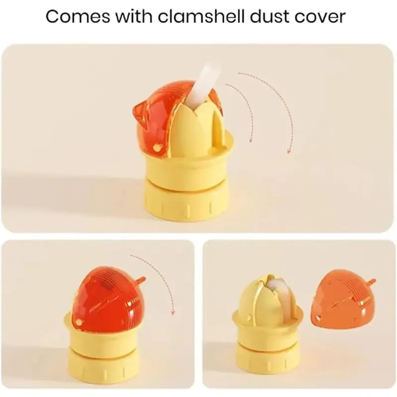 Water Bottle Spout Conversion Cap with Straw | Universal Fit for Juice & Water Bottles | Spill-Proof Flip Top Cover for Toddlers & Children