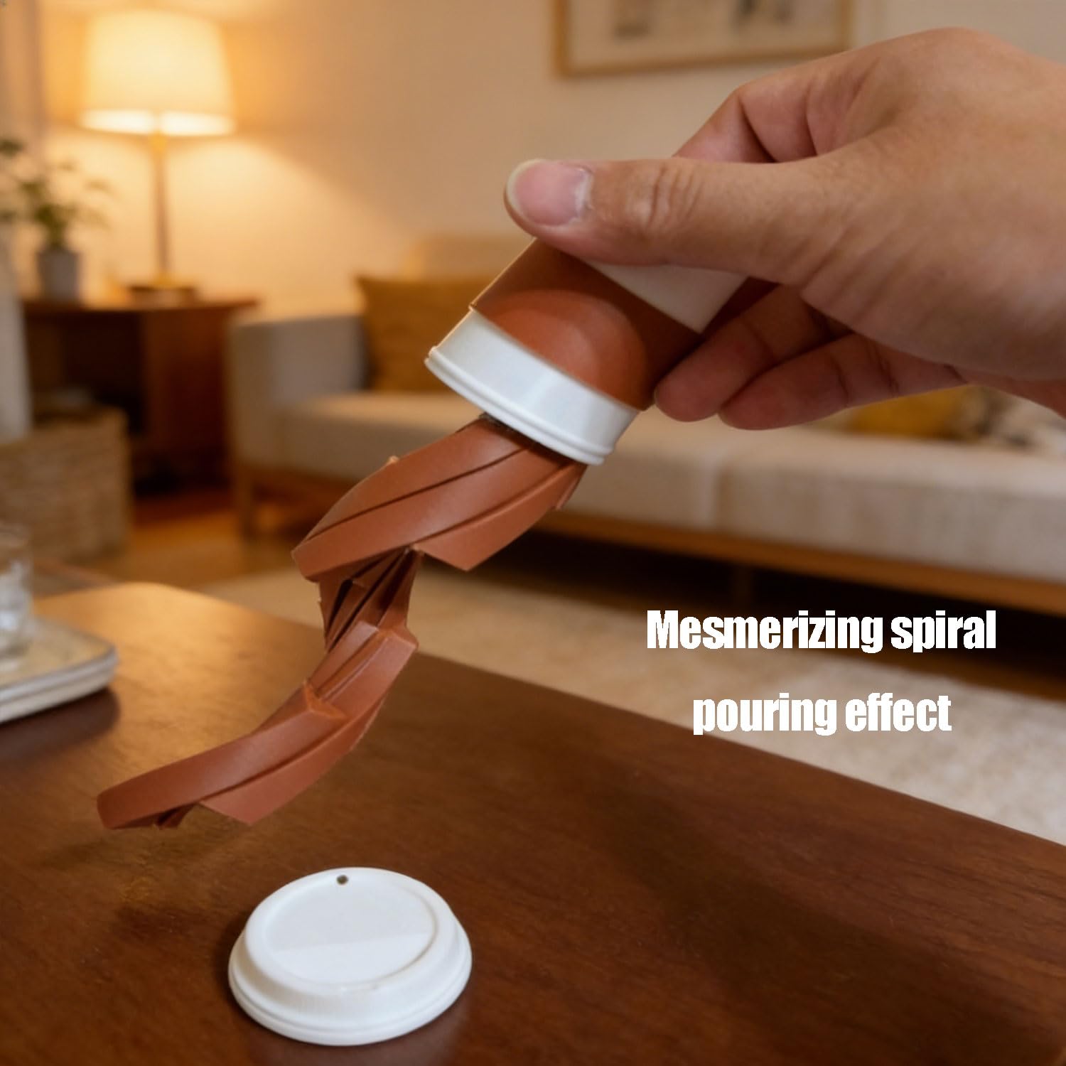 3D-Printed Coffee Spill Fidget.