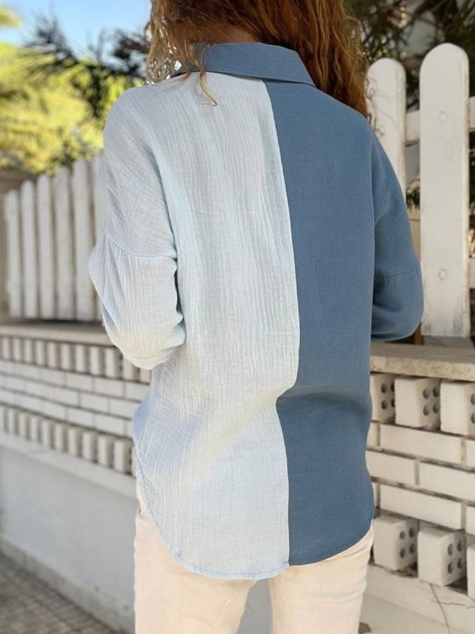 Women's Colorblock Casual Shirt