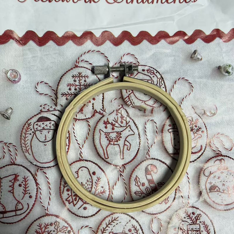 🎉2025 Christmas Sale 49% Discount - DIY Heart Shaped Hand Embroidered Christmas Ornament Kit