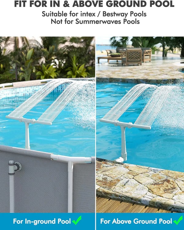 Adjustable Sprinkler Fountain for Above Ground/Inground Pool
