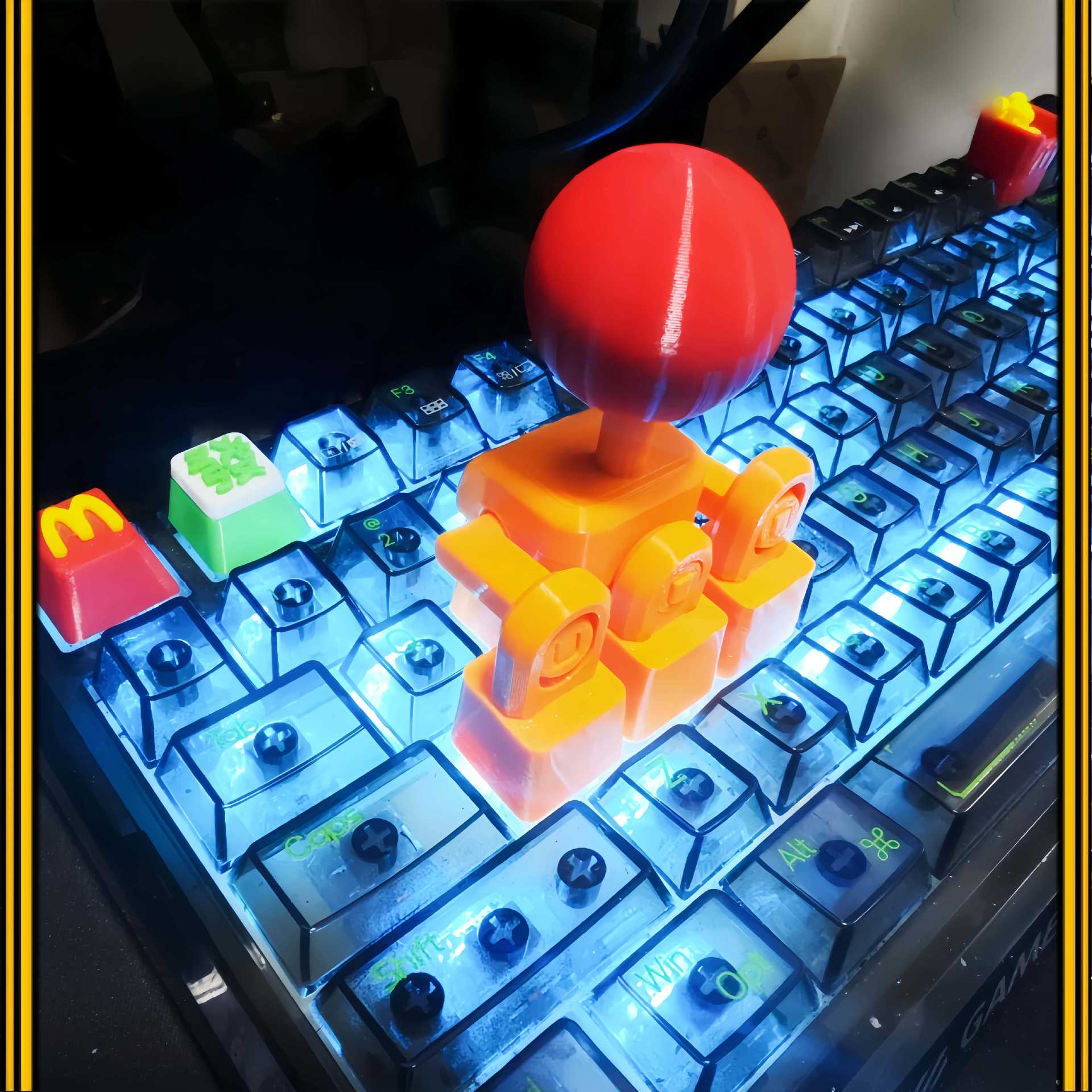 🕹️ Mini Plug‑On Keyboard Arcade Joystick – Snap‑On Retro Controller for PC