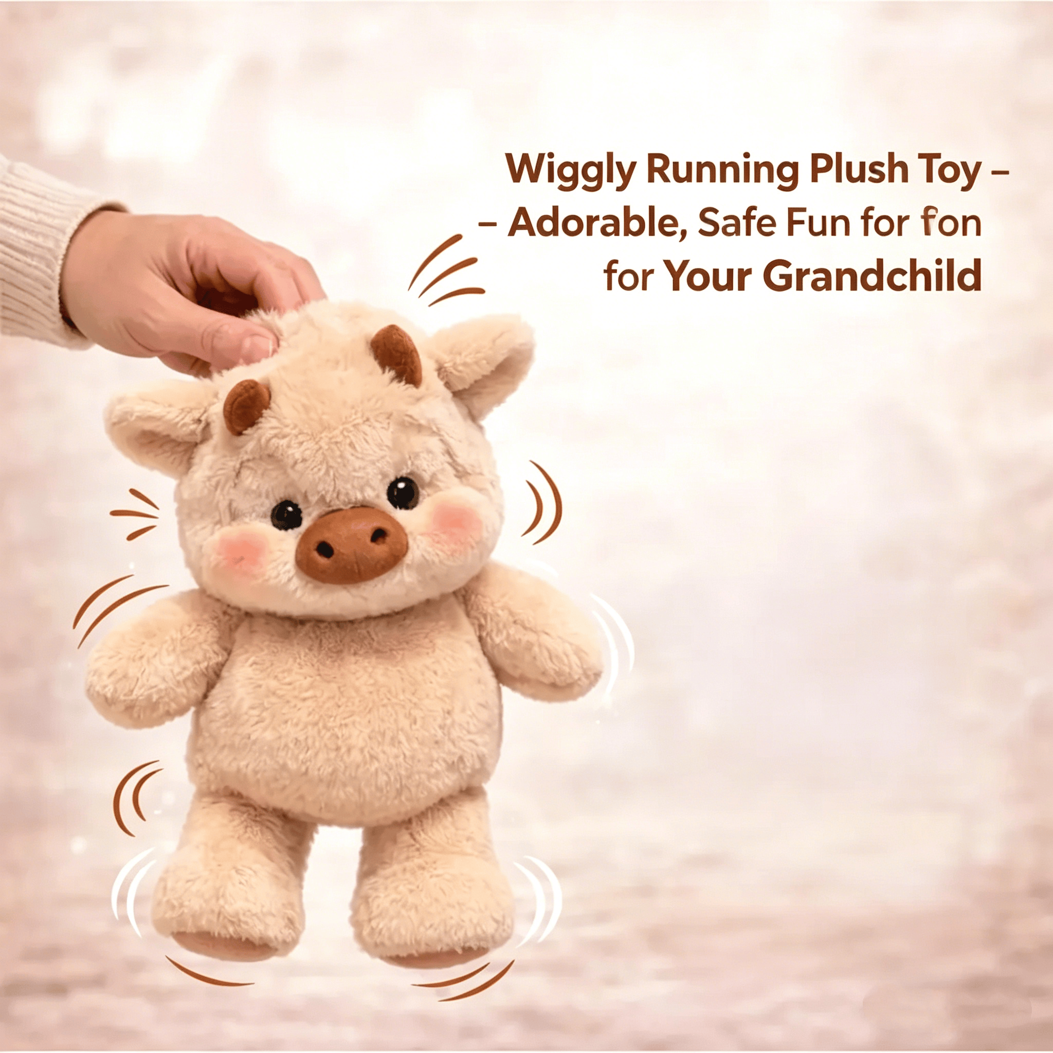 Wiggly Running Plush Toy – Soft, Fun Cuddles For Your Grandchild