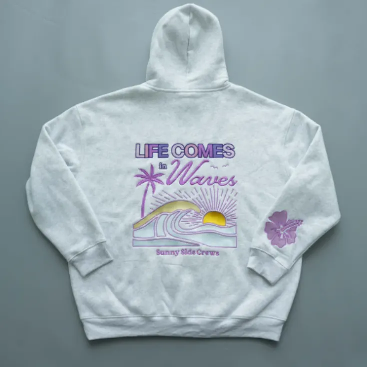 Life Comes In Waves Hoodie