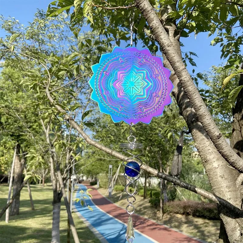 🔥LAST DAY 50% OFF - ✨🌈Colorful Rotating Wind wheel Pendant✨