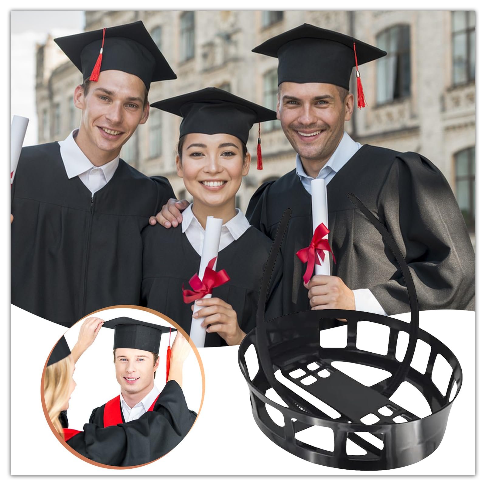 🔥Graduation Season Sale 50% OFF🎓2025 Graduation Cap Headband Secures Your Grad Cap for Graduates Gift