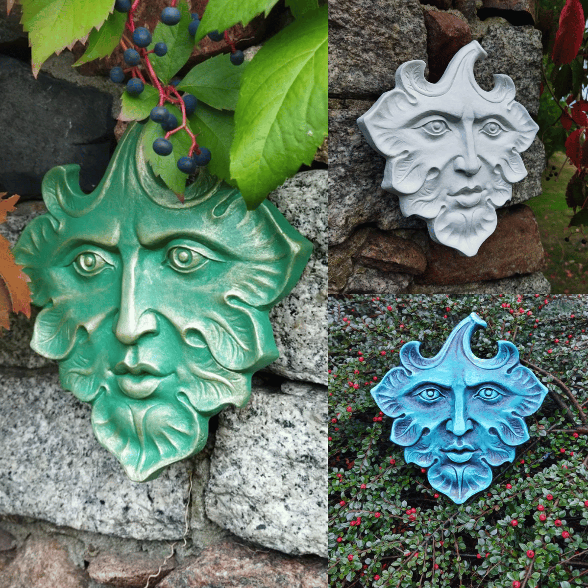 ☘️Green Leaf Man wall art sculpture home garden decoration