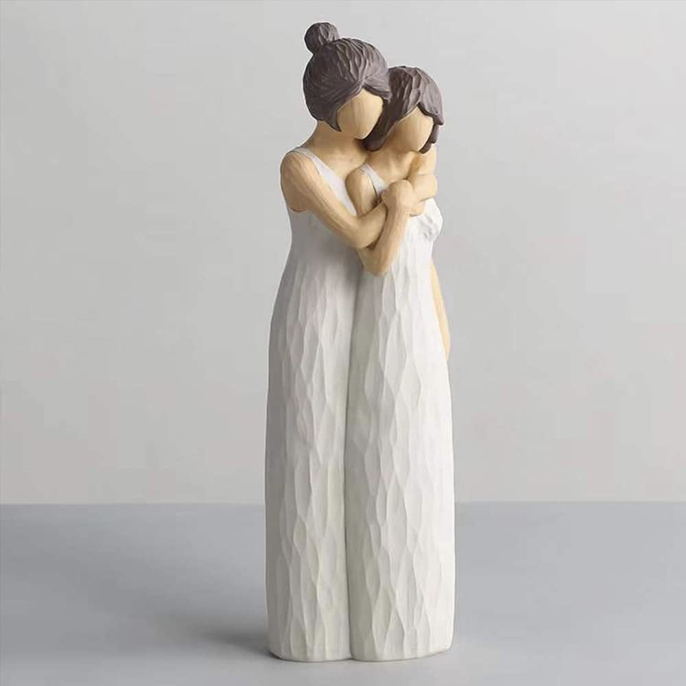 💕✨Mother and Daughter Close Heart Gesture Statue