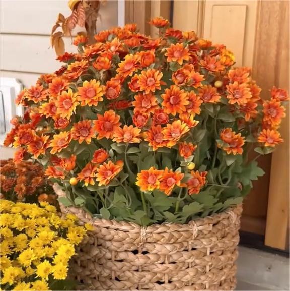 Economicalk🍁Fall Artificial Flowers for Outdoors