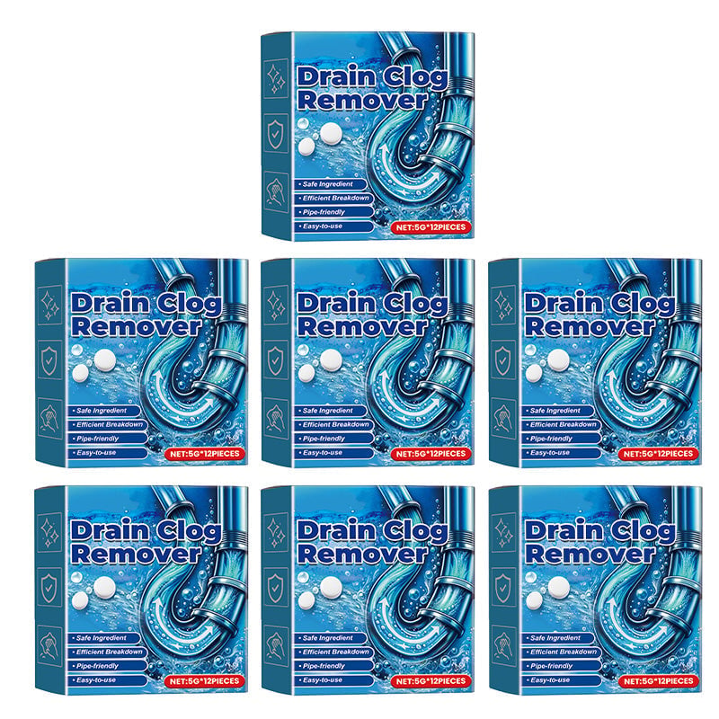 Fast Dissolve Drain Clog Remover Tablets Household Pipe Deodorant Cleaner