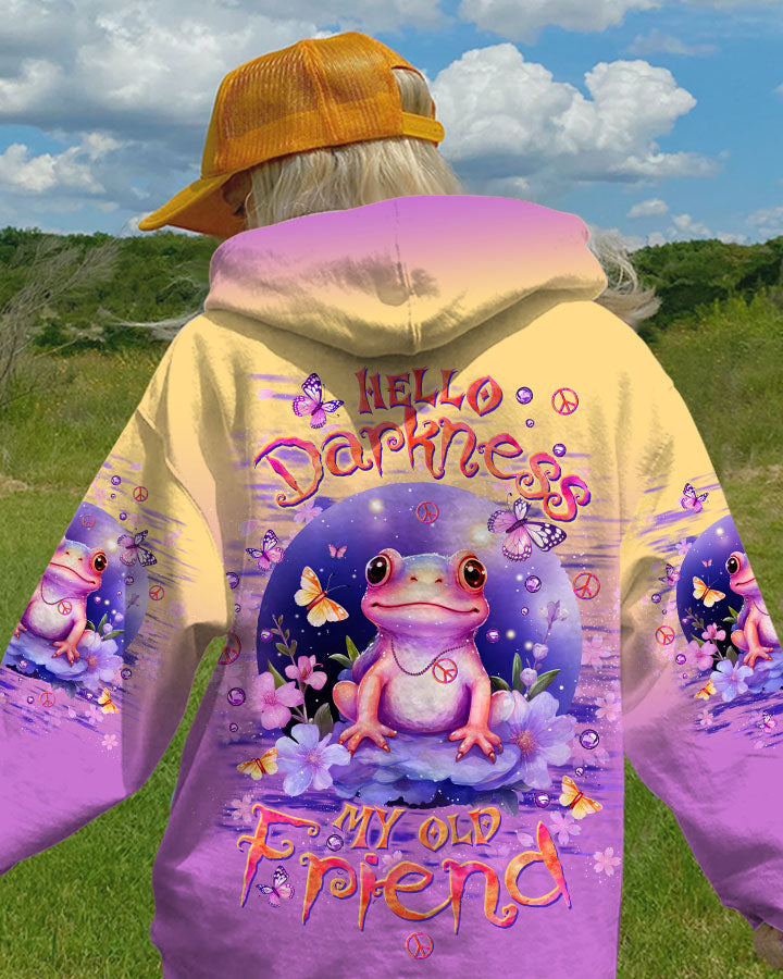 HELLO DARKNESS MY OLD FRIEND FROG ALL OVER PRINT - TLTW0612235