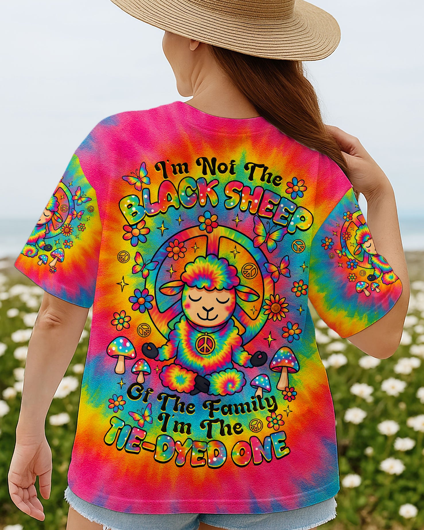 I'M NOT THE BLACK SHEEP TIE DYE ALL OVER PRINT  - TLTR0907253