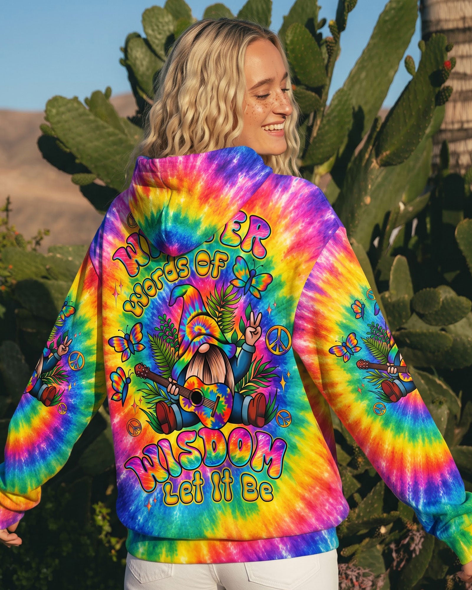 WHISPER WORDS OF WISDOM LET IT BE GNOME ALL OVER PRINT - TLTW0508261
