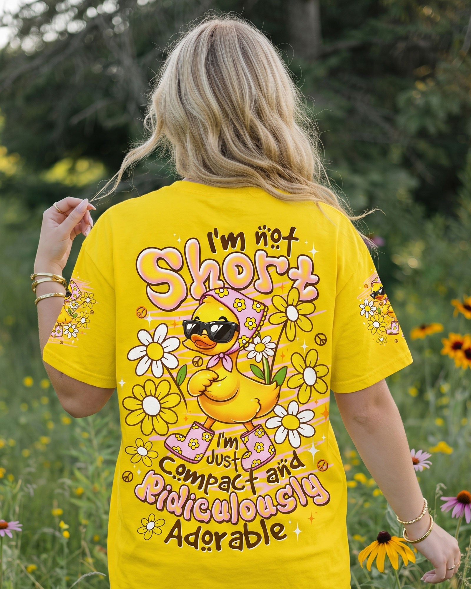 I'M NOT SHORT DUCK  ALL OVER PRINT - TLTW1107263