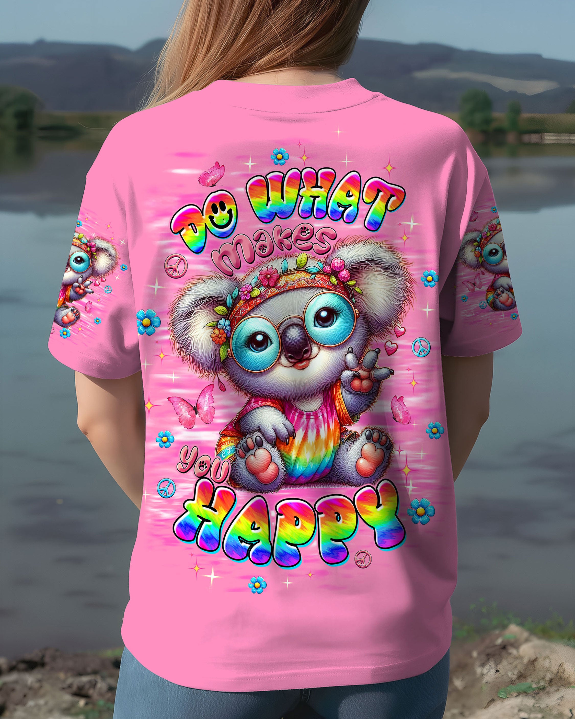 DO WHAT MAKES YOU HAPPY KOALA ALL OVER PRINT  - TLTW2708253