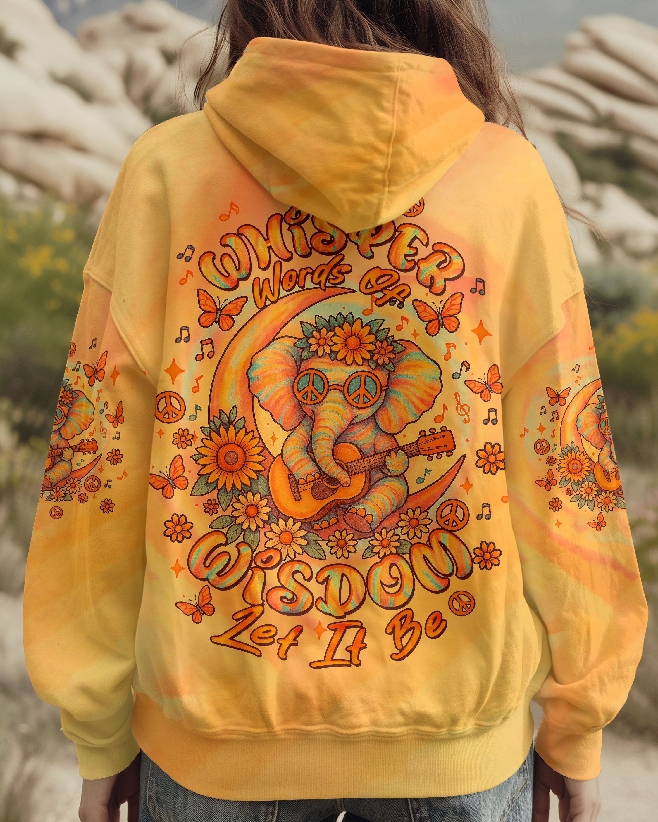 WHISPER WORDS OF WISDOM LET IT BE ELEPHANT ALL OVER PRINT  - TLTW1706254