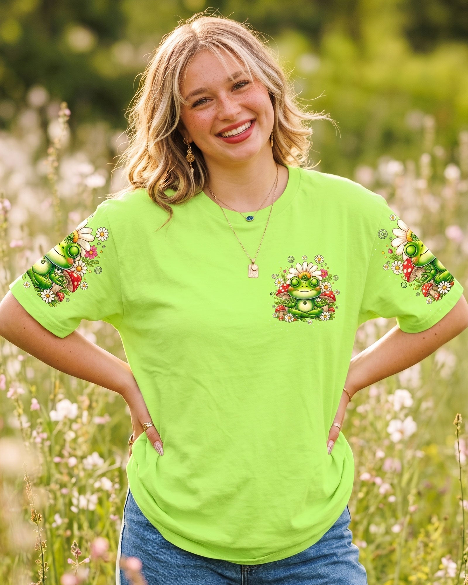 DON'T BE STRESSIN' FROG ALL OVER PRINT - TLTW1307263