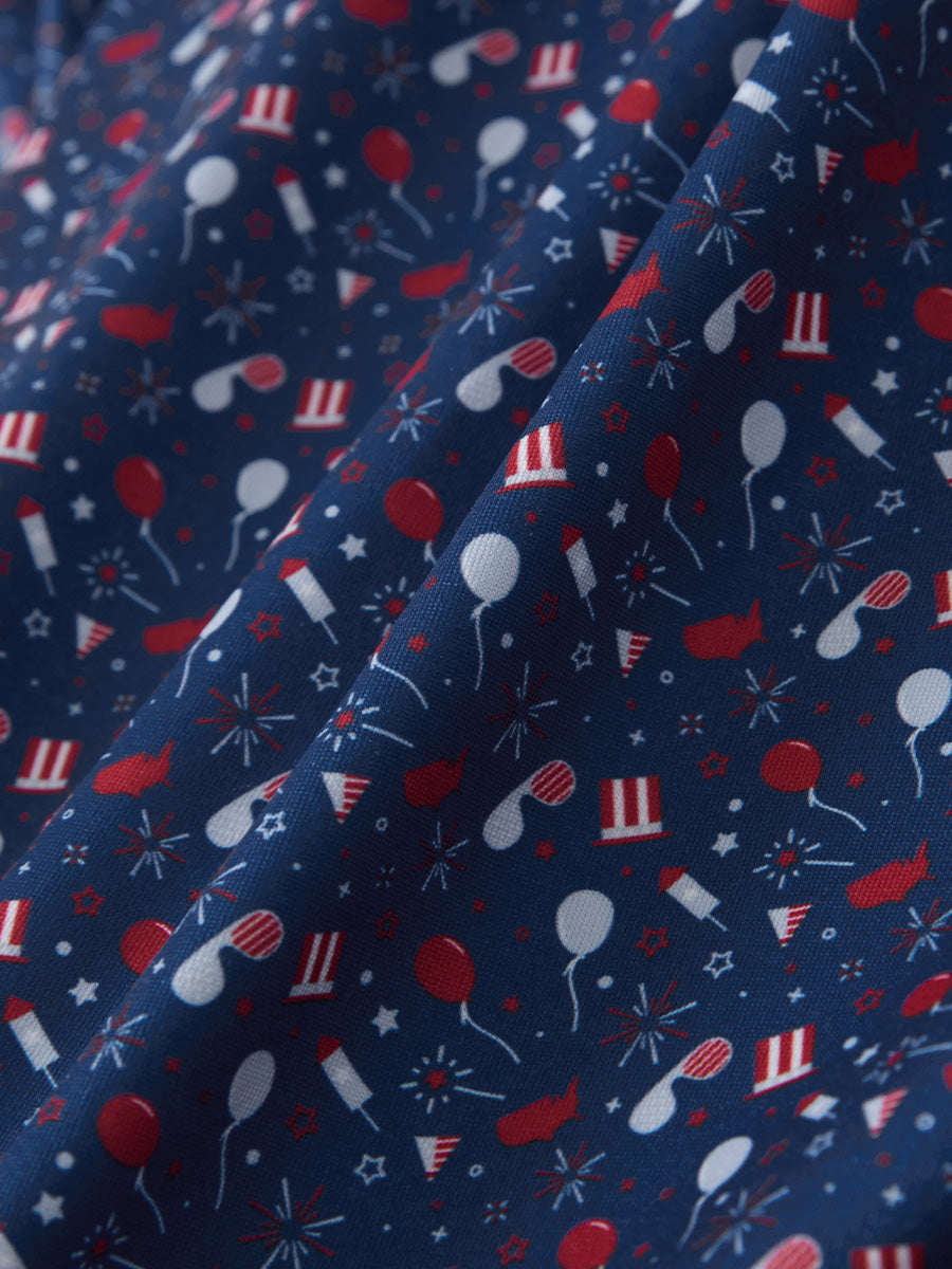 Swing in Style: 4-Way Stretch Performance Printed Golf Polo