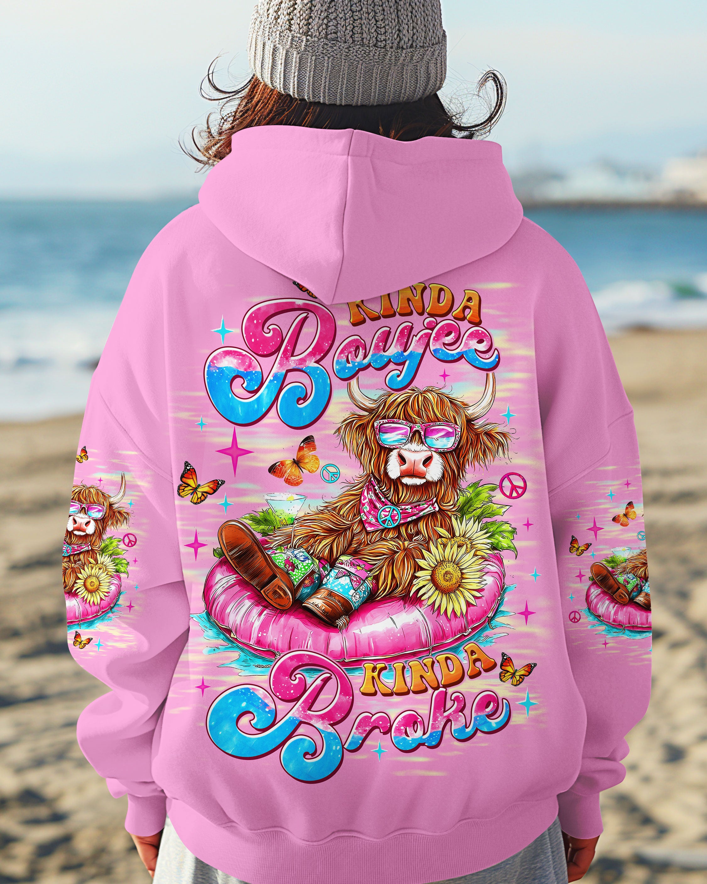 KINDA BOUJEE KINDA BROKE COW ALL OVER PRINT - TLTW2207252