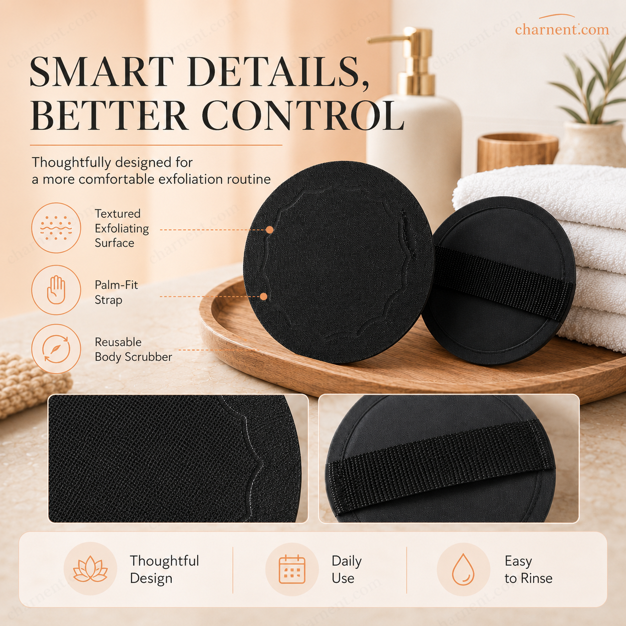 🚿 Exfoliating Scrub Bath Pads🧖‍♀️