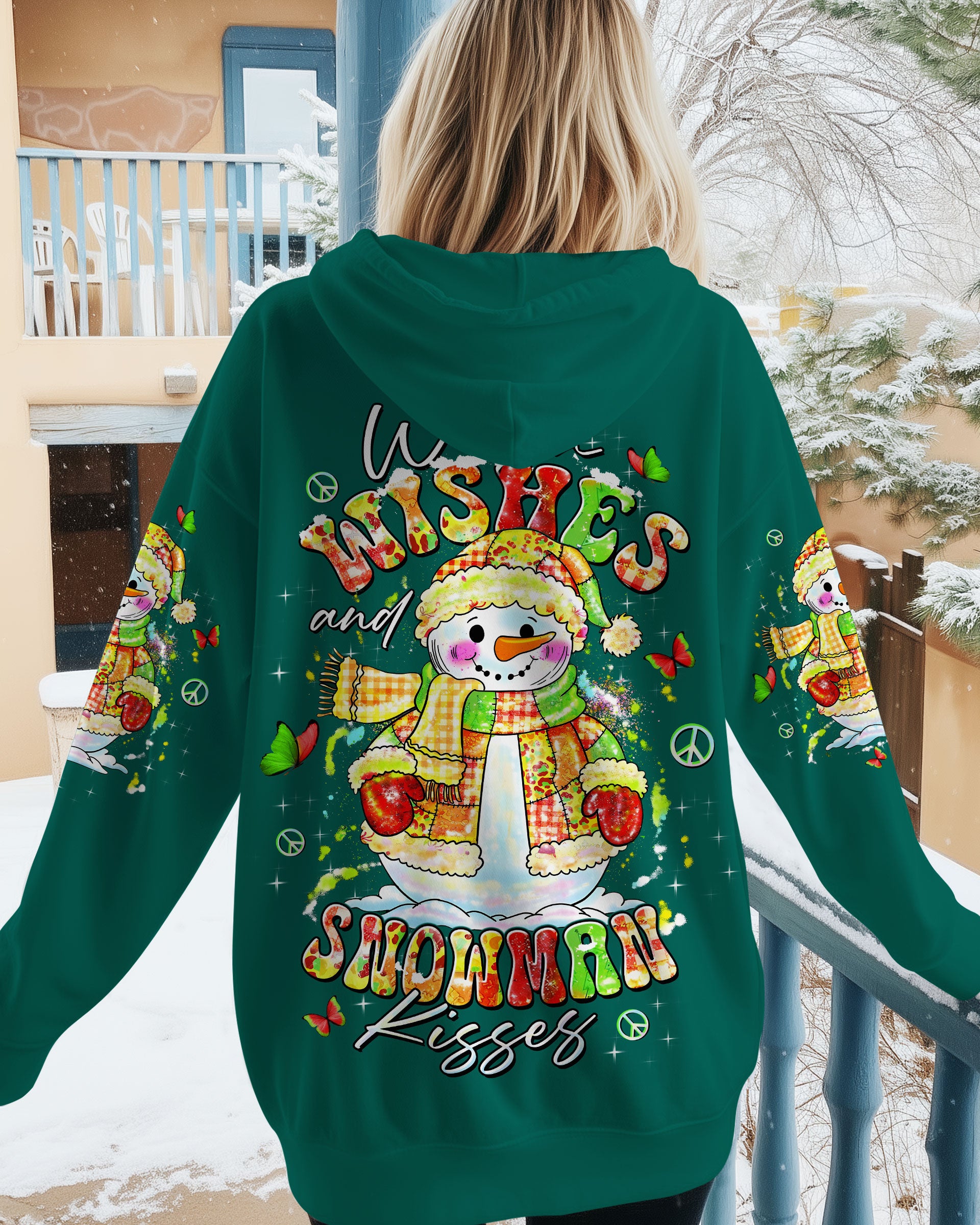 WARM WISHES AND SNOWMAN KISSES CHRISTMAS ALL OVER PRINT - TLTW0311253