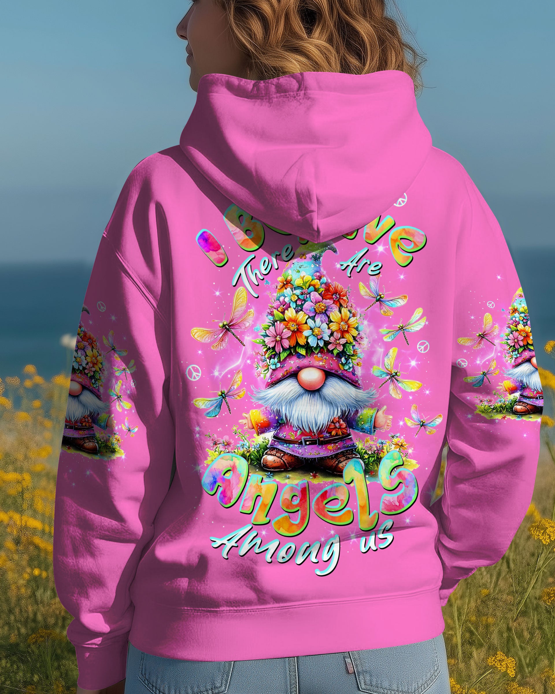 I BELIEVE THERE ARE ANGELS AMONG US GNOME ALL OVER PRINT - TLTW1612253