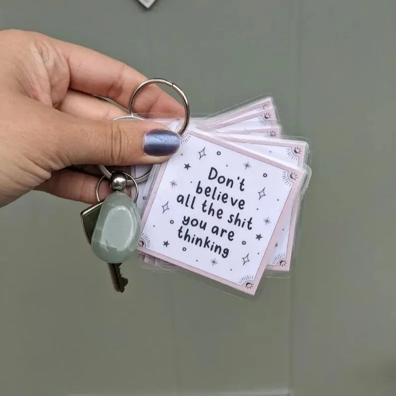 Sweary Keyring Affirmation Cards – A Daily Dose of Sass and Positivity! 🔑✨