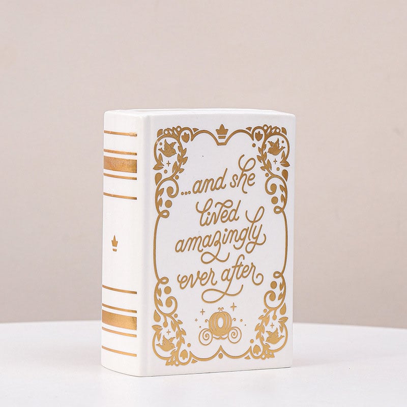 🔥LAST DAY 50% OFF - 📚 The Secret Garden Book-Shaped Ceramic Vase