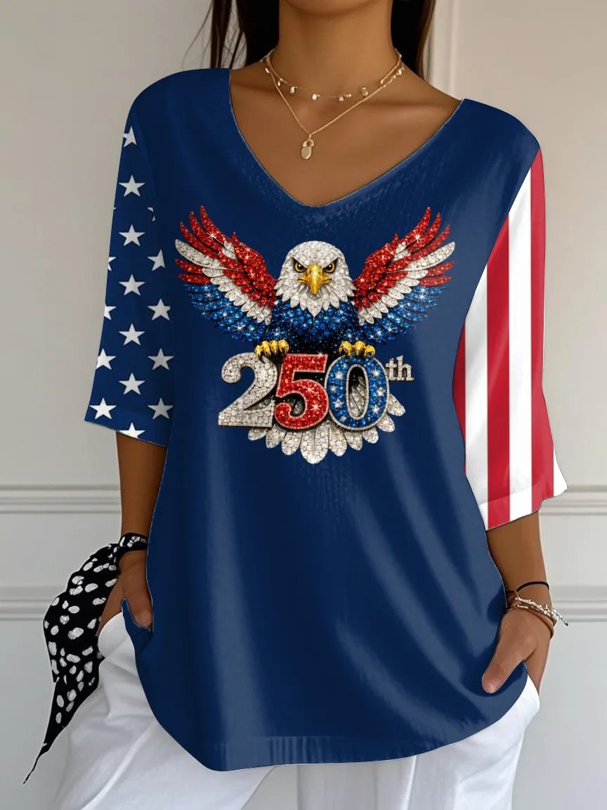 Retro 250th Anniversary Print T-Shirt