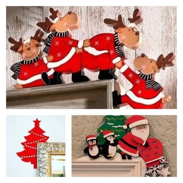 Economicalk🎄Christmas Sales 69% OFF-Handmde Christmas Door Frame Decoration