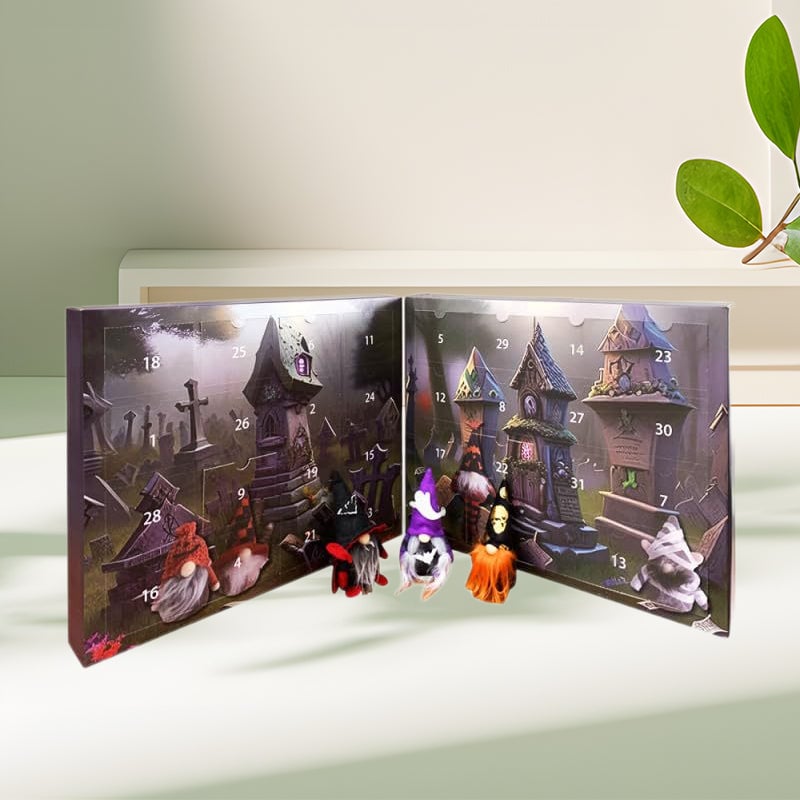 🔥LSAT DAY 49% OFF - 2024 Halloween Gnome Advent Calendar