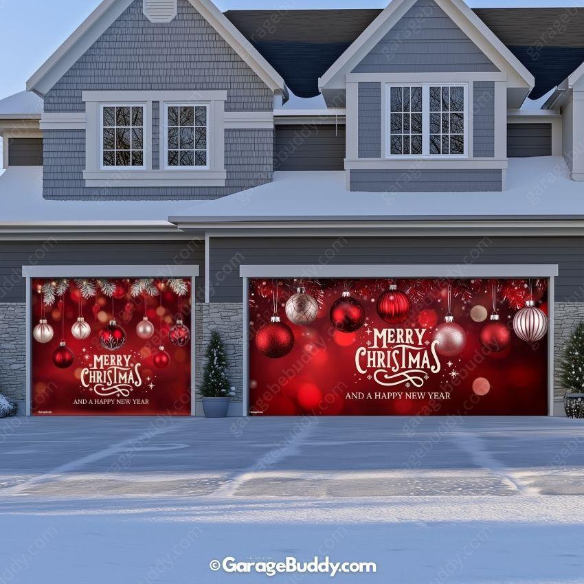 Garage Buddy | Christmas Ornaments & HNY | Christmas Garage Door Cover